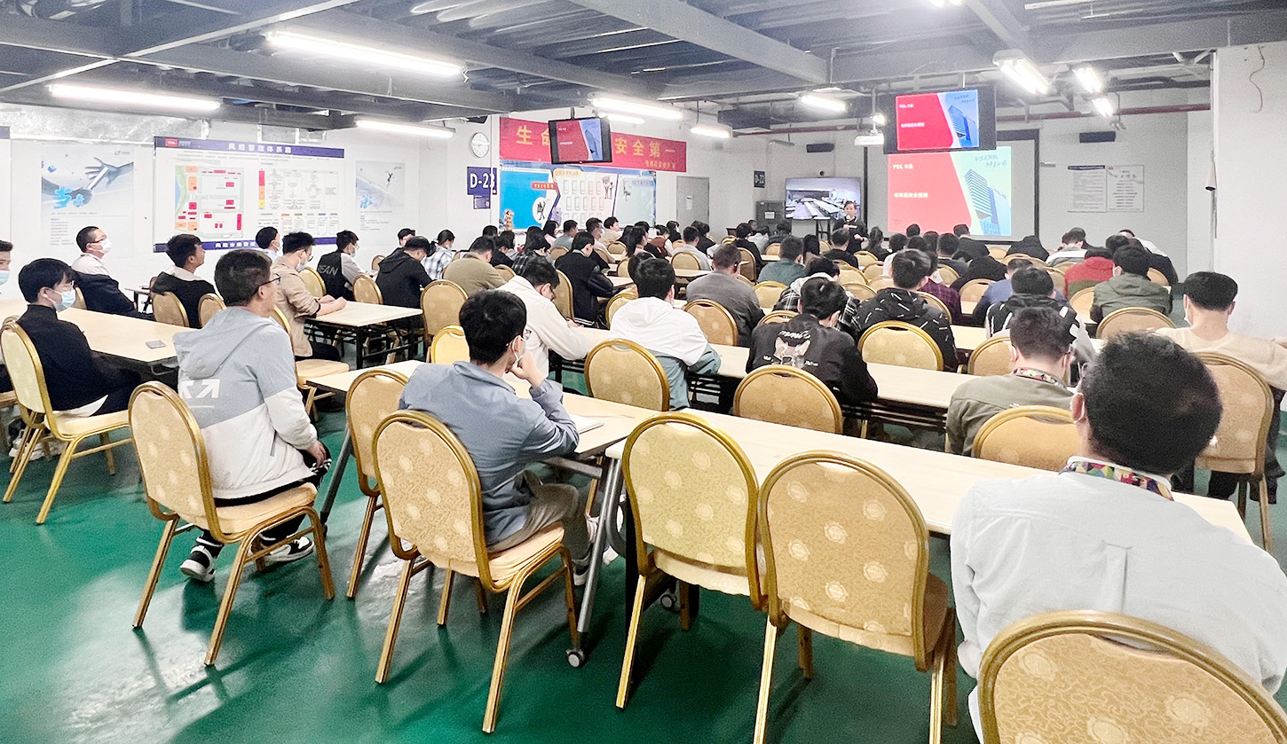 TCL CSOT Conducted Chemical Safety Training at Its Wuhan Base